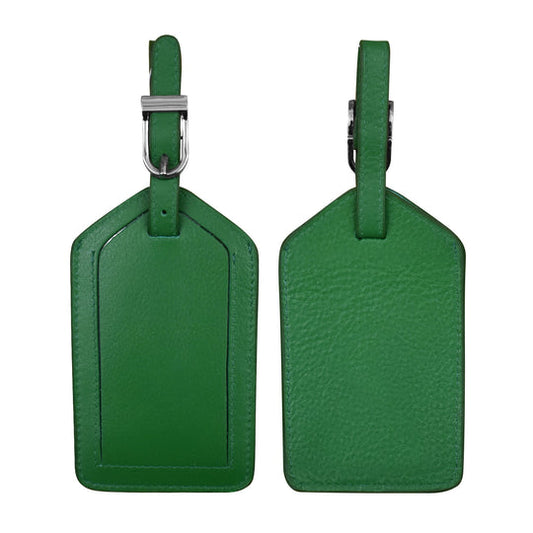 Leather Luggage Tag | Emerald