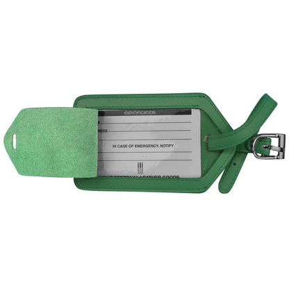 Leather Luggage Tag | Emerald
