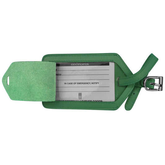 Leather Luggage Tag | Emerald