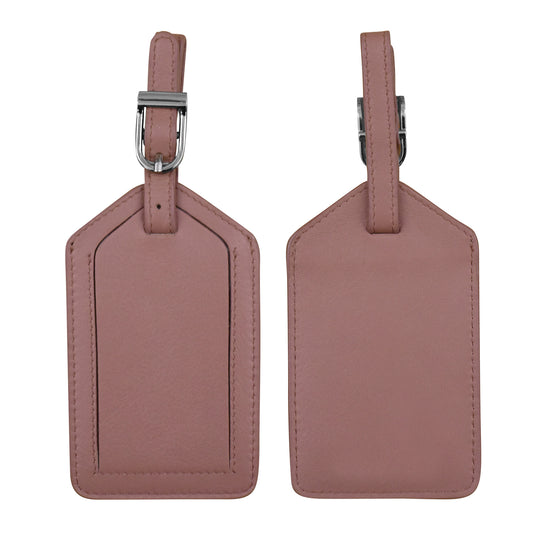 Leather Luggage Tag | Mauve