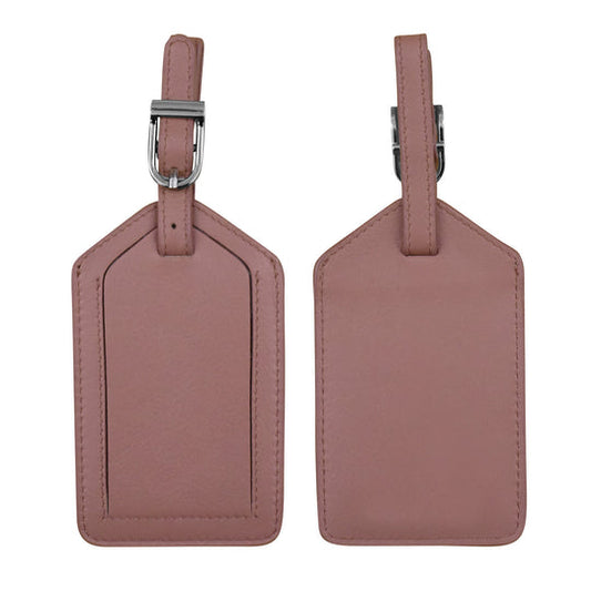 Leather Luggage Tag | Mauve