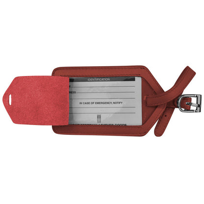 Leather Luggage Tag | Red