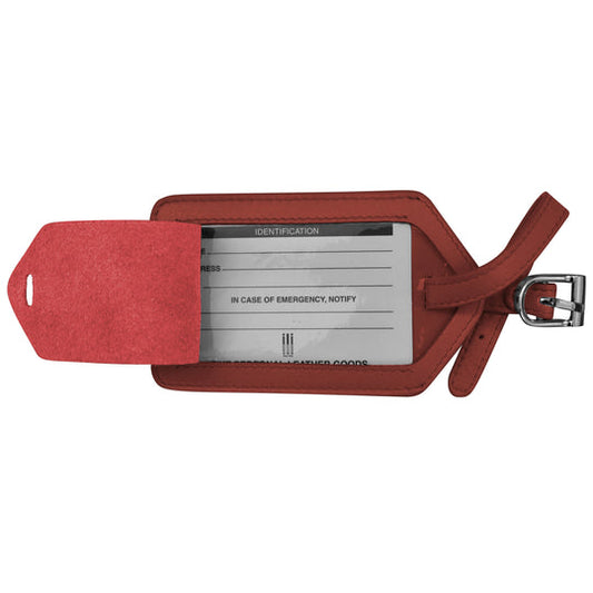 Leather Luggage Tag | Red