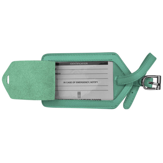 Leather Luggage Tag | Turquoise