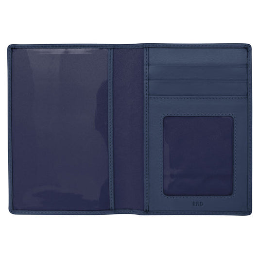 Leather Passport Wallet | Classic Navy