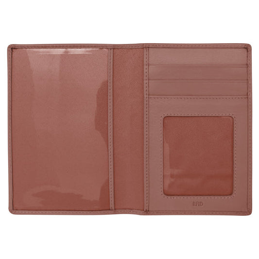 Leather Passport Wallet | Mauve