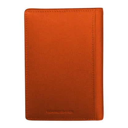 Leather Passport Wallet | Orange