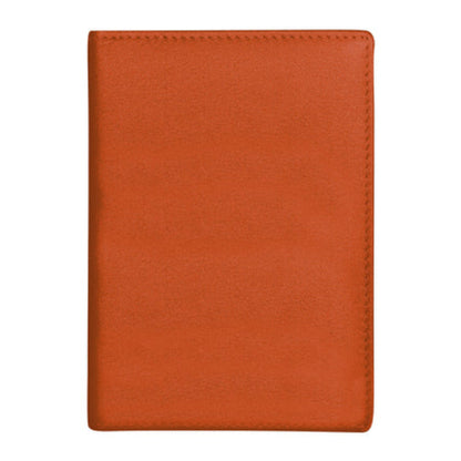 Leather Passport Wallet | Orange