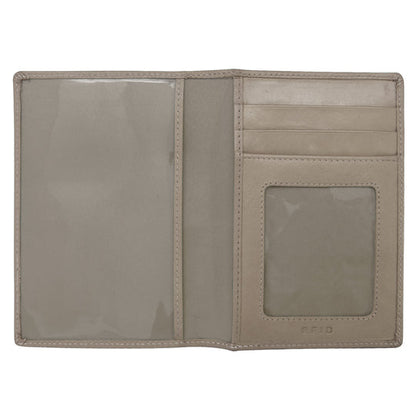 Leather Passport Wallet | Taupe
