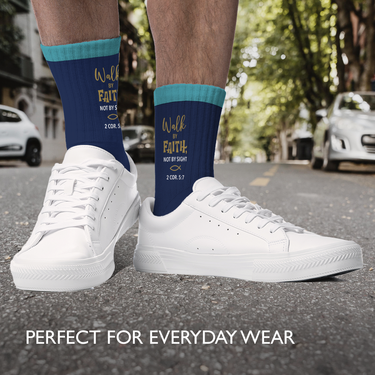 Men's Crew Socks | Walk by Faith
