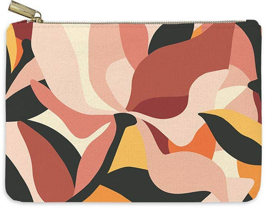 Lady Jayne Printed Canvas Pouch | Bloomscape Lily