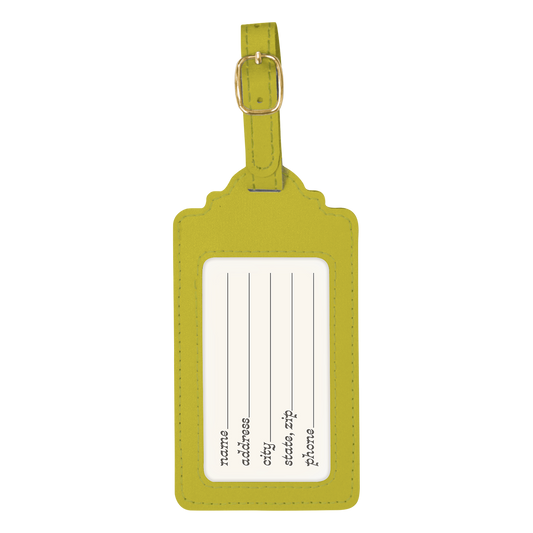 Fashion Luggage Tag | Lime