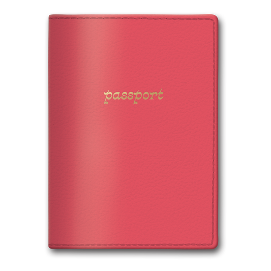 Fashion Passport Holder | Coral