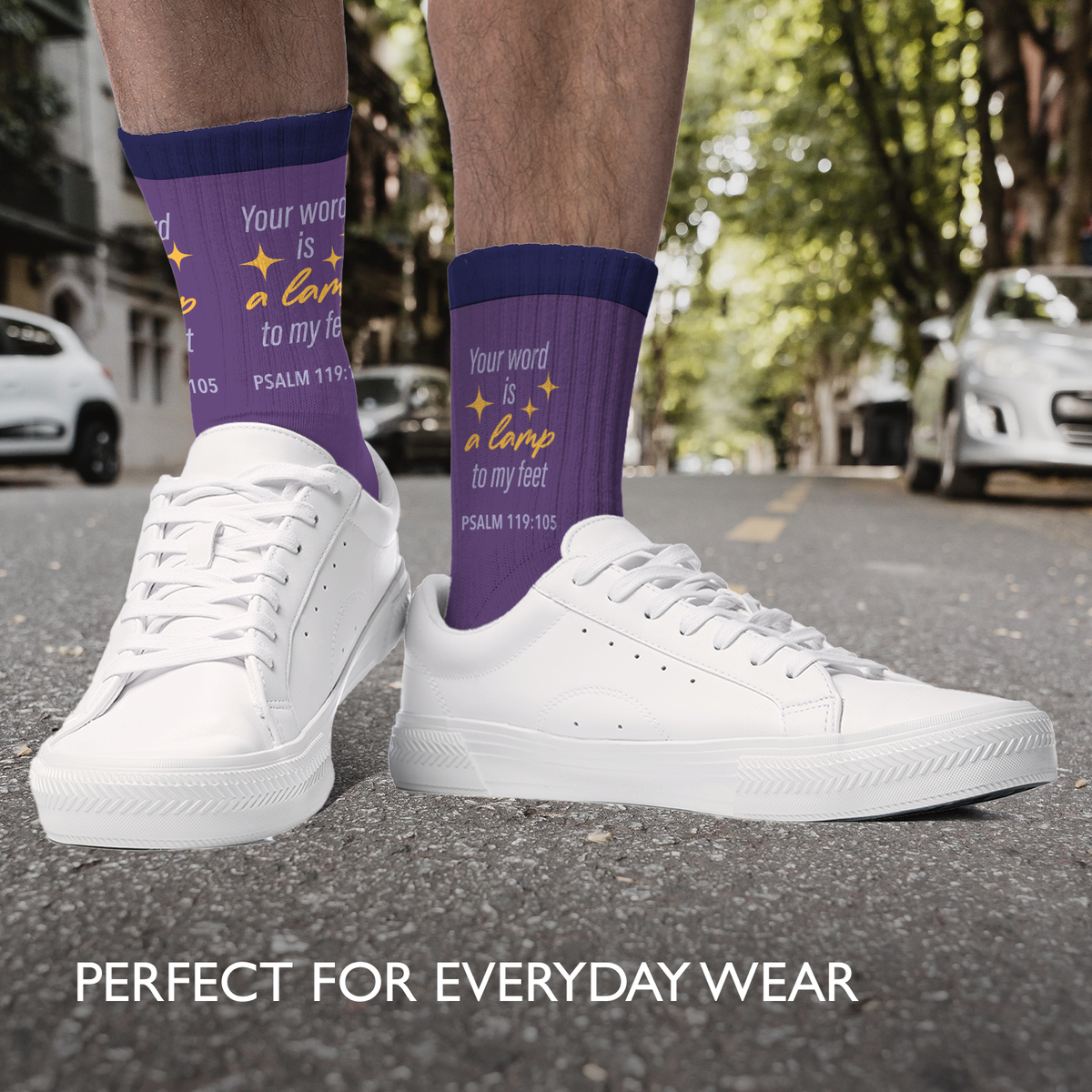 Men's Crew Socks | Lamp to My Feet