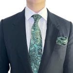 Paisley Pattern Brocade Pocket Square