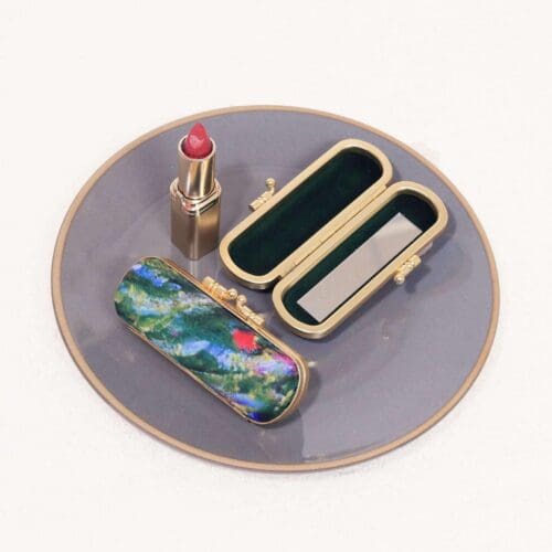 Monet Inspired Print Lipstick Case w/ Mirror | Alice Garden