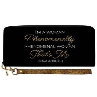 African American Expressions Wallet | Maya Angelou Phenomenal