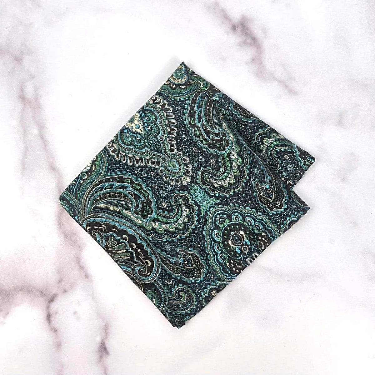 Paisley Pattern Brocade Pocket Square