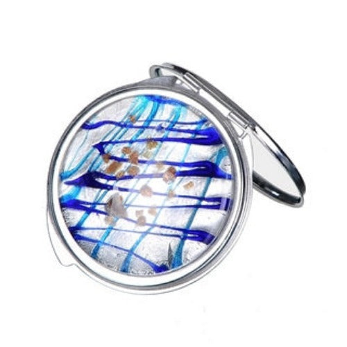 abstract compact mirror | Blue Drizzle