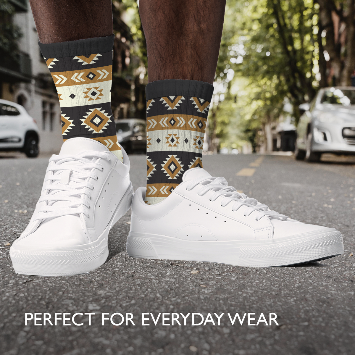 Men's Crew Socks | Kuba Black