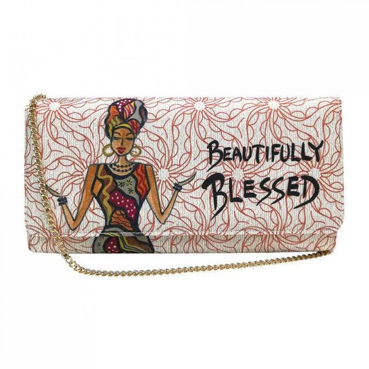 Canvas Statement Clutch | Beautifully Blessed