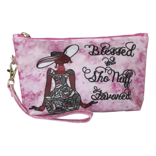 Wristlet Makeup Pouch | Blessed & Sho Nuff Favored