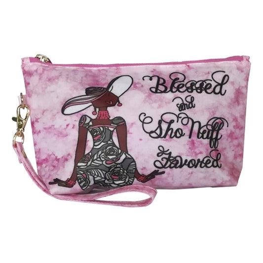 statement cosmetic pouch | Blessed & Favored