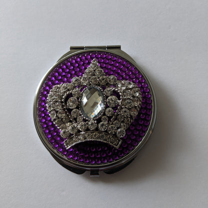 handmade compact mirror | Crown Jewels