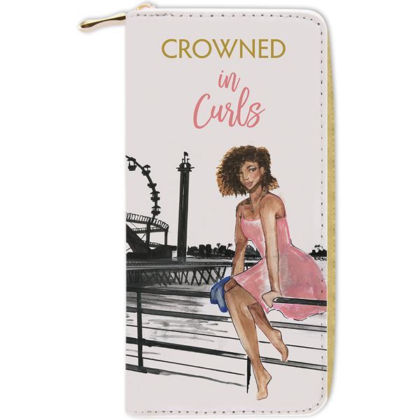 African American Expressions 'Crowned in Curls' Statement Wallet