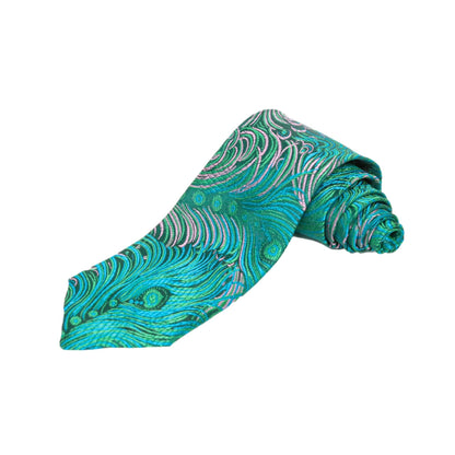 men's brocade necktie | Peacock