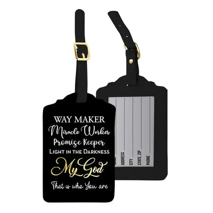 African American Expressions Luggage Tag Set | Way Maker