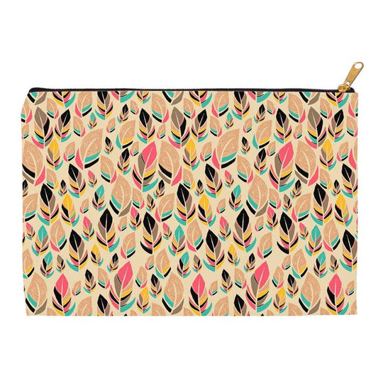 canvas accessory pouch | Feather Love