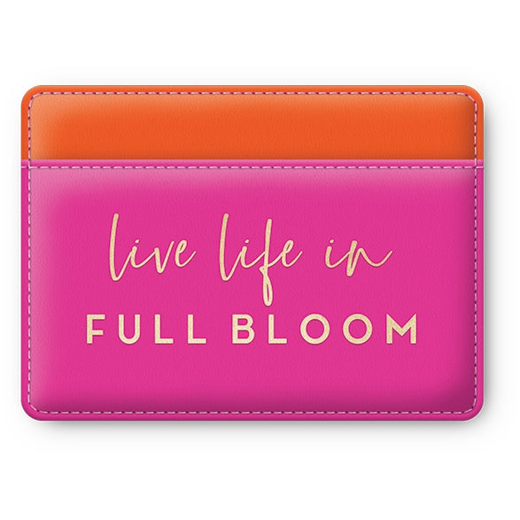 vegan leather card wallet | Full Bloom