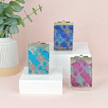 Seashell Brocade RFID Card Holder