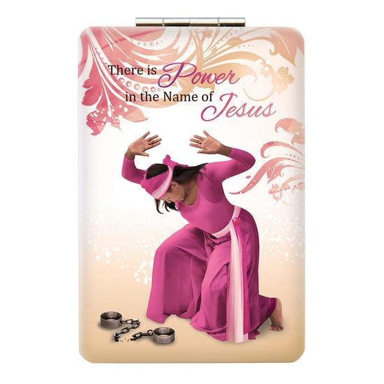 African American Expressions Rectangular Compact Mirror | Power in Jesus