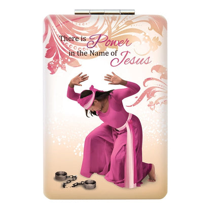 African American Expressions Rectangular Compact Mirror | Power in Jesus