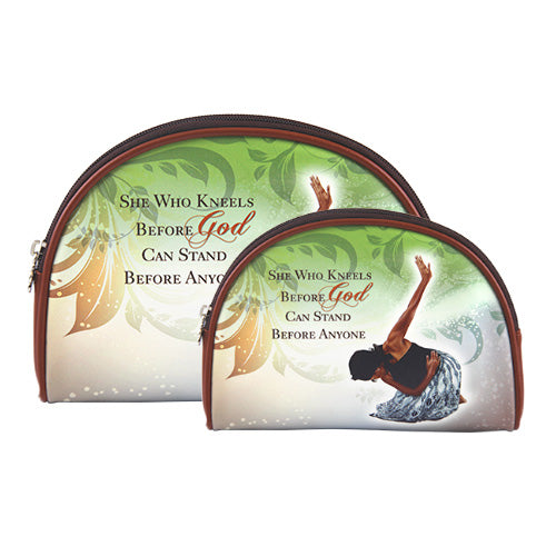 African American Expressions Cosmetic Bag Duo | She Who Kneels