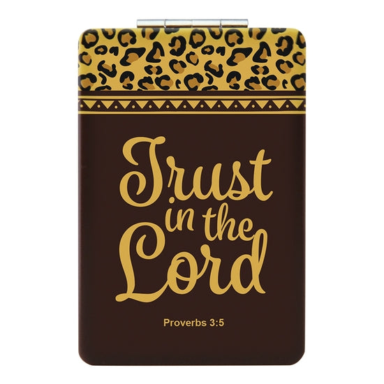 African American Expressions Rectangular Compact Mirror | Trust in the Lord