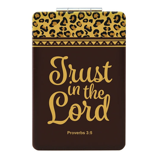 African American Expressions Compact Mirror | Trust In The Lord