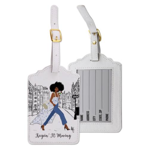 African American Expressions Luggage Tag Set | Keepin' It Moving