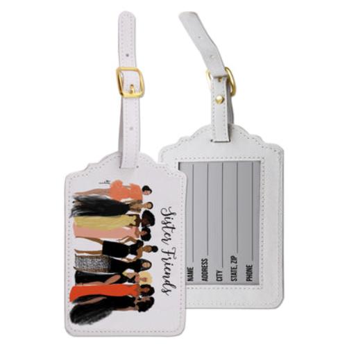 African American Expressions Luggage Tag Set | Sister Friends