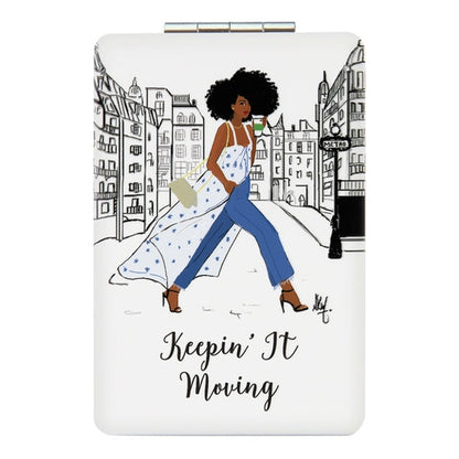 African American Expressions Rectangular Compact Mirror | Keepin' It Moving