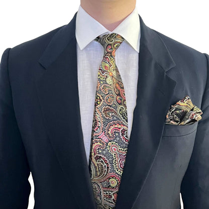 Brocade Paisley Print Necktie