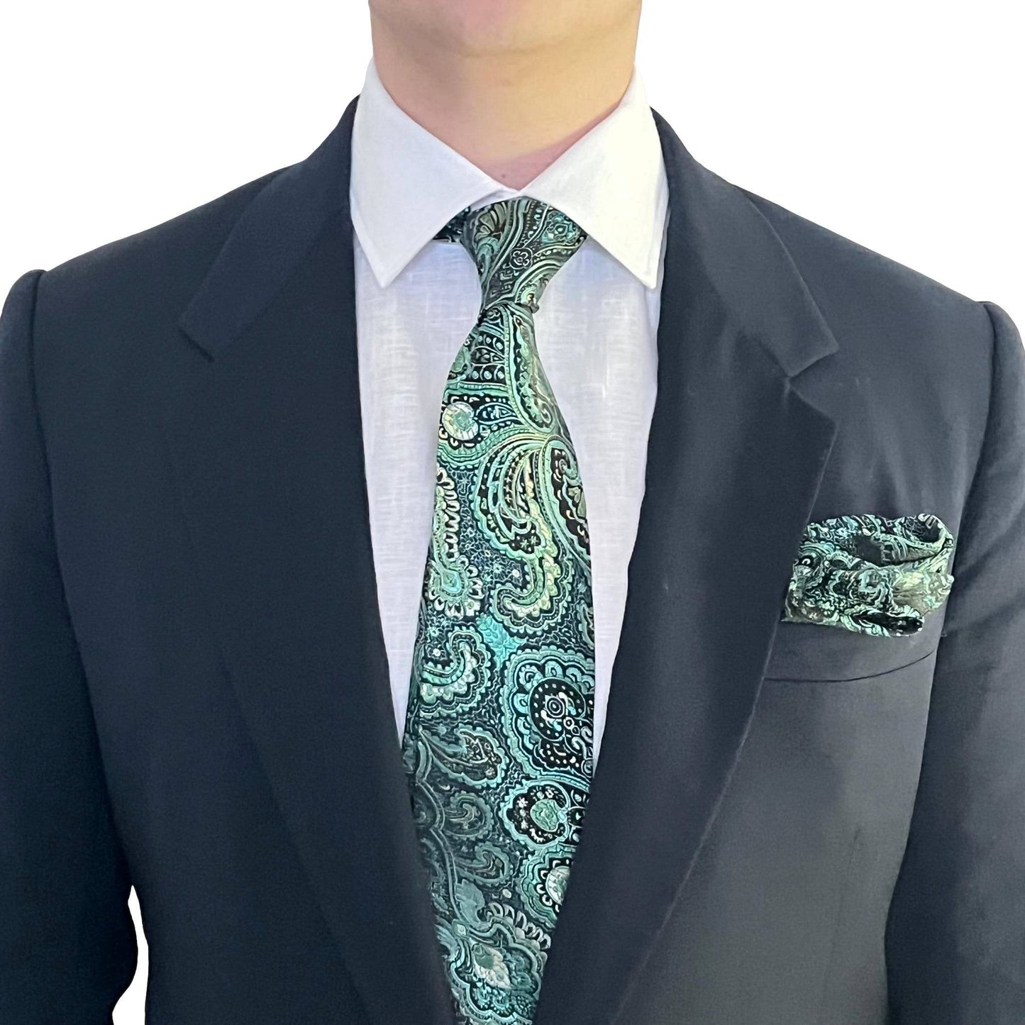 Brocade Paisley Print Necktie