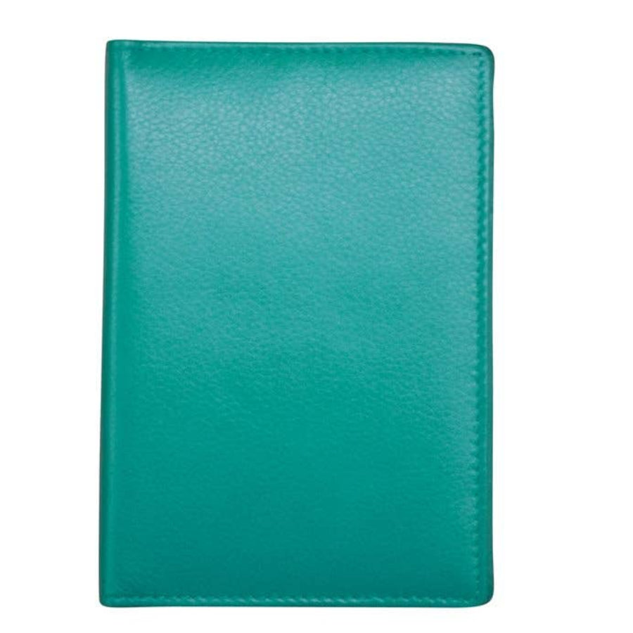 Leather Passport Wallet | Aqua