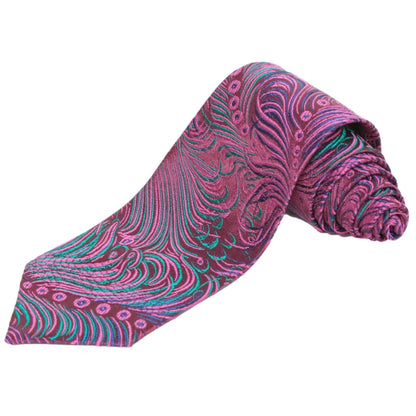Peacock Pattern Brocade Men’s Tie