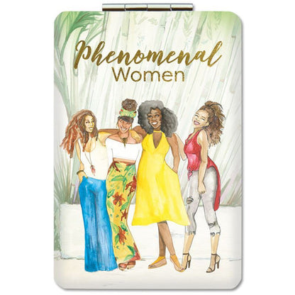 African American Expressions Rectangular Compact Mirror | Phenomenal Women 2