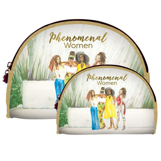 African American Expressions Cosmetic Bag Duo | Phenomenal Women 2