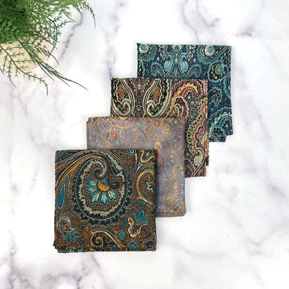 Paisley Pattern Brocade Pocket Square