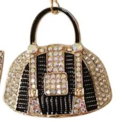 Rhinestone Handbag Keychain